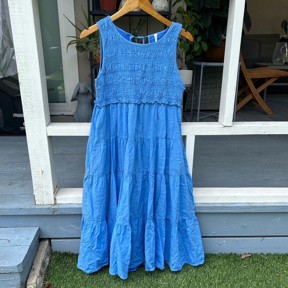 Anthropologie Bitsy Smocked Midi Dress size small - Picture 4 of 10